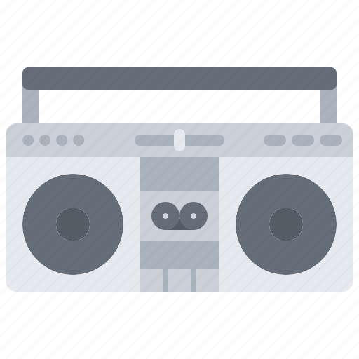 Appliance, boombox, device, electronics, player, record, retro icon - Download on Iconfinder