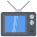 antenna, appliance, device, electronics, retro, television, tv
