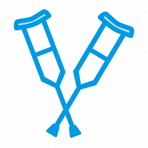 Crutches, help, medical icon - Download on Iconfinder