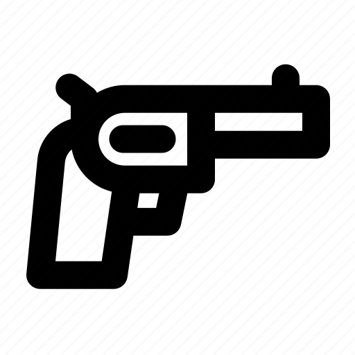 Gun, oldschool, pistol, revolver, tattoo icon - Download on Iconfinder