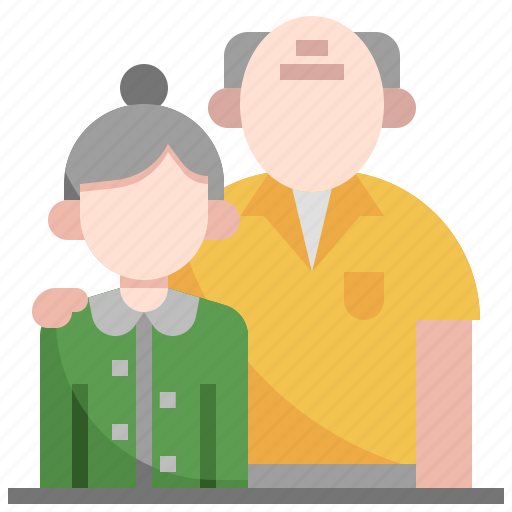 Elderly, couple, grandparents, family, grandmother, grandfather icon - Download on Iconfinder