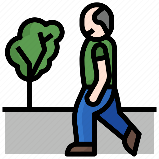 Walking, pedestrian, walk, fame, human icon - Download on Iconfinder
