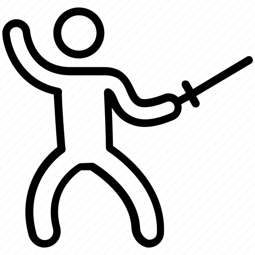 Fencing, fencing sword, olympics fencing, olympics game, sword fight icon - Download on Iconfinder