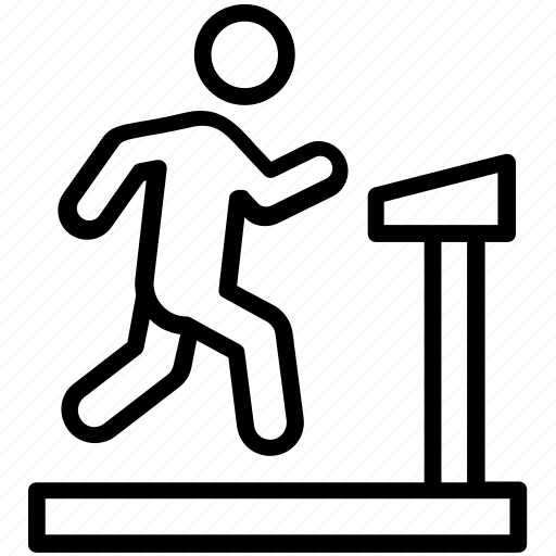 Cardio workout, exercise tool, gym equipment, running machine, treadmill icon - Download on Iconfinder