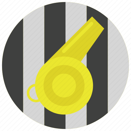Referee, sports, stripes, whistle icon - Download on Iconfinder