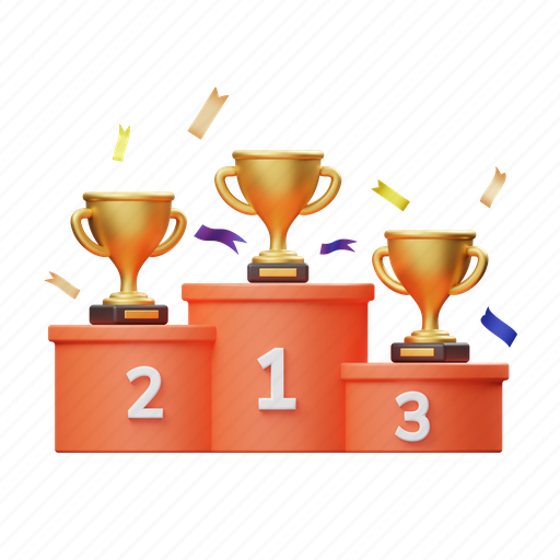 Champion, ranking, winner 3D illustration - Download on Iconfinder