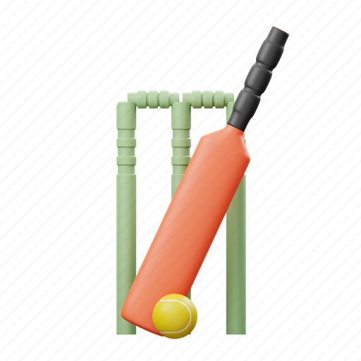 Cricket, sports 3D illustration - Download on Iconfinder