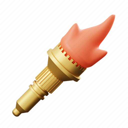 Torch, light 3D illustration - Download on Iconfinder