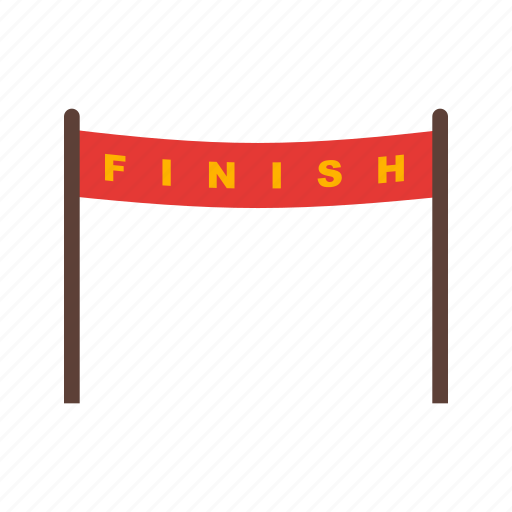 Athlete, finish, line, olympic, race, running, track icon - Download on Iconfinder