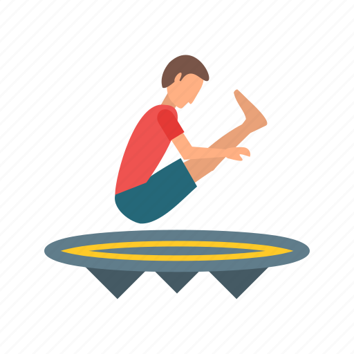 Athlete, fit, gymnast, jump, olympics, sport, trampoline icon - Download on Iconfinder