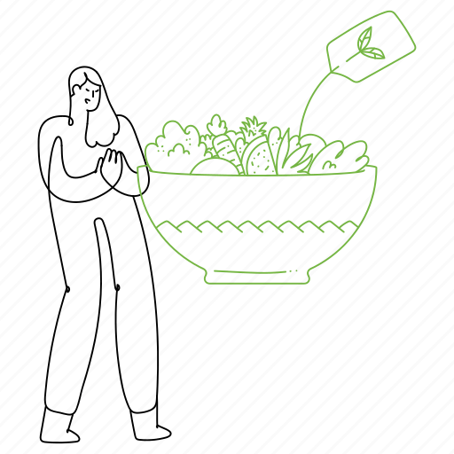 Food, delivery, restaurant, meal, bowl, take, out illustration - Download on Iconfinder
