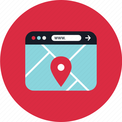 Map, online, pin, web icon - Download on Iconfinder