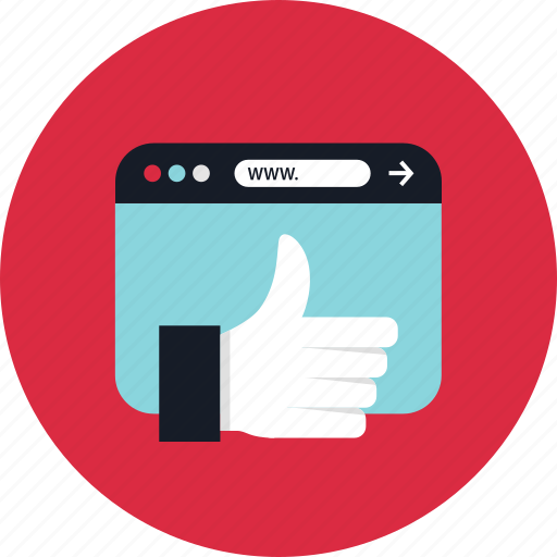 Browser, thumbs, up, www icon - Download on Iconfinder