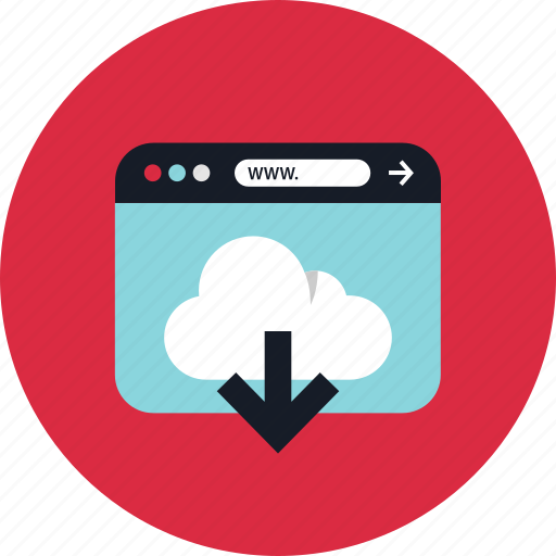 Cloud, download, stream, www icon - Download on Iconfinder