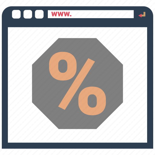 Browsing, online, percent, percentage icon - Download on Iconfinder