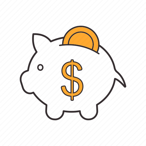 Bank, coin, dollar sign, money, money box, piggy, thrift-box icon - Download on Iconfinder
