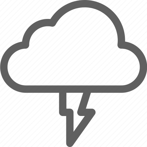 Cloud, storage, strom, thunder, upload, weather icon - Download on Iconfinder