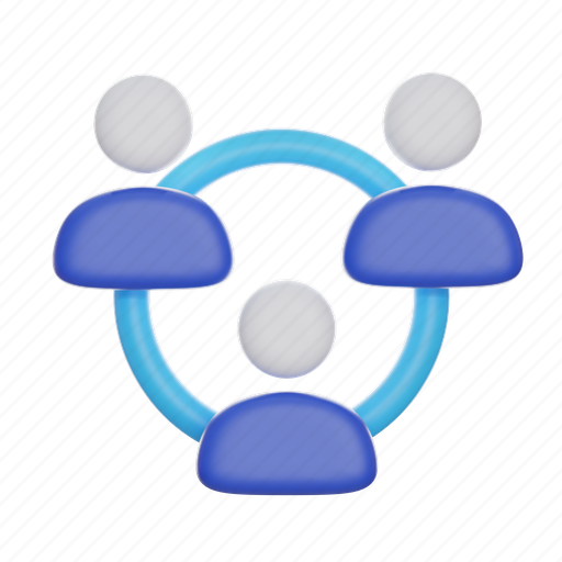 Networking, business, communication, finance, internet, interaction, network 3D illustration - Download on Iconfinder