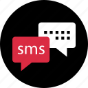 chat, double, sms, talk
