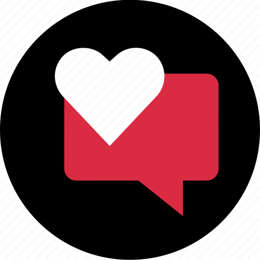 Bubble, conversation, heart icon - Download on Iconfinder