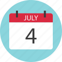 appointmetnt, calendar, event, four, holiday, july 