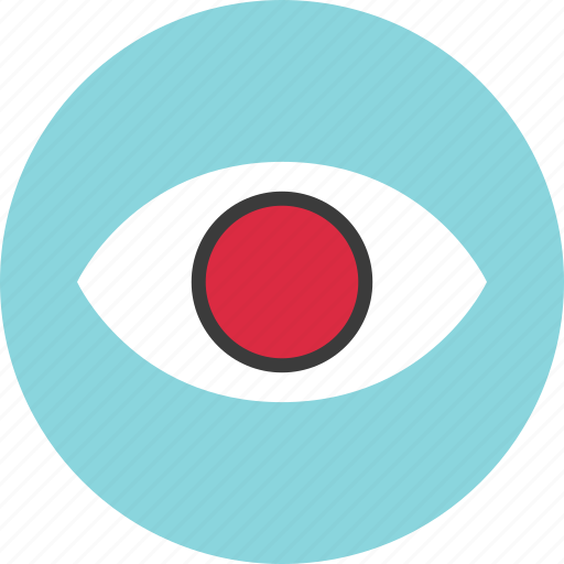 Circle, eye, find, look, search, watch icon - Download on Iconfinder