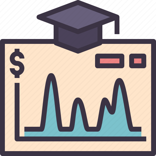 Report, earning, revenue, education, course icon - Download on Iconfinder