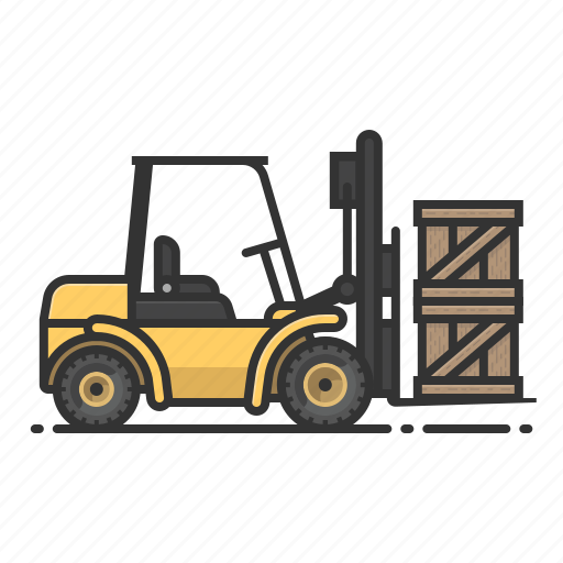 Forklift, shipping, tractor, wharehouse icon - Download on Iconfinder