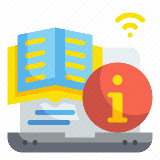 Book, content, course, information, laptop, online, subject icon - Download on Iconfinder