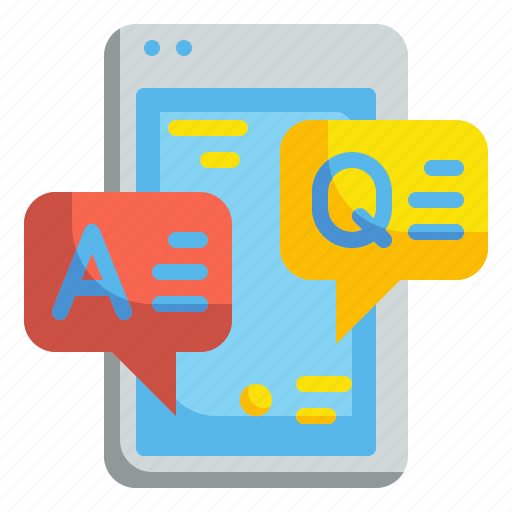 Answer, bubbles, chat, conversation, education, faq, questions icon - Download on Iconfinder