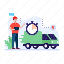 shipping time, delivery time, delivery truck, truck, reliable delivery 