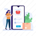 m commerce, mobile shopping, online shopping, shopping app, product list 