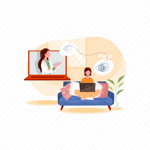 Waiting in queue, lying, online, appointment, booking, waiting room, patients illustration - Download on Iconfinder