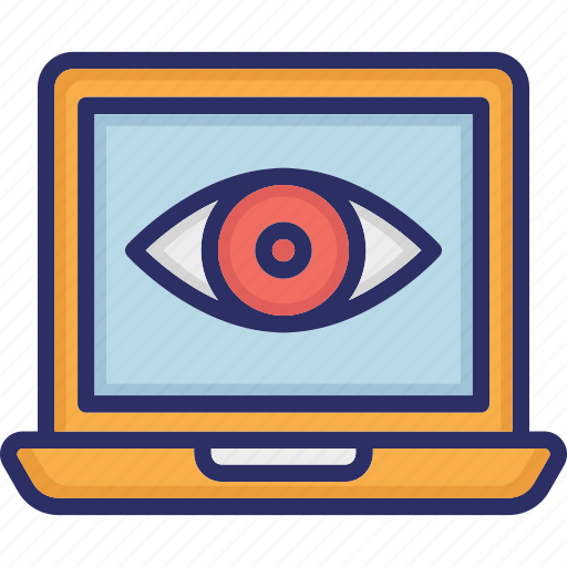 Cyber monitoring, monitoring eye, web cyber monitoring, web eye monitoring icon - Download on Iconfinder