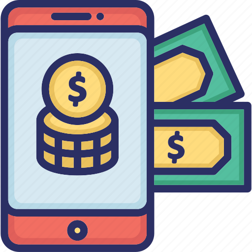 M commerce, mobile app, mobile app monetization, mobile banking icon - Download on Iconfinder