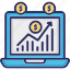 data analytics, financial chart, growth chart, income growth 