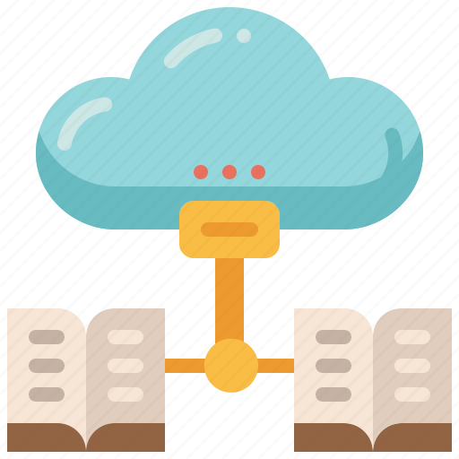 Cloud, computing, online, server, library, network, education icon - Download on Iconfinder