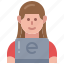female, student, programmer, learning, avatar, woman, working 