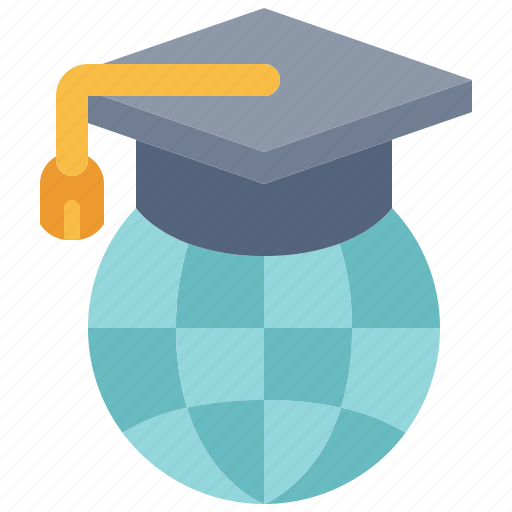 Global, education, international, student, graduate, hat, cap icon - Download on Iconfinder