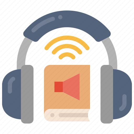 Headphone, audiobook, sound, listen, lesson, reading, education icon - Download on Iconfinder