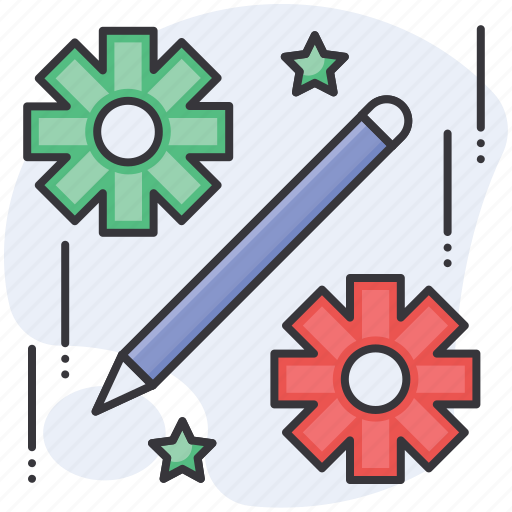 Business, engineering, gear, pen, setting, education, learning icon - Download on Iconfinder