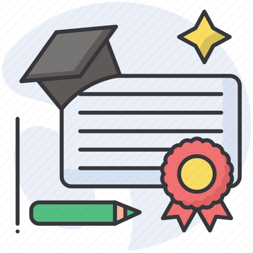 Certificate, degree, diploma, hat, student, honor, award icon - Download on Iconfinder