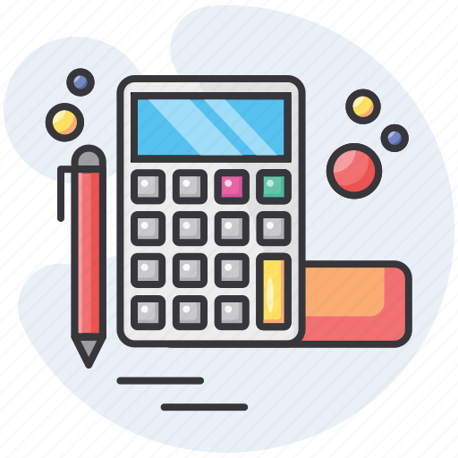 Calculator, math, school, tool, learning, pen, study icon - Download on Iconfinder