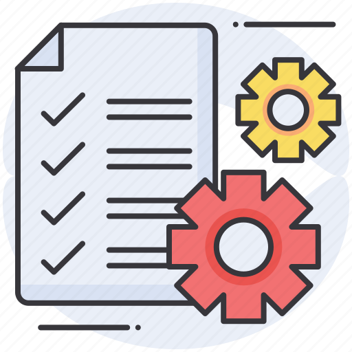 Document, file, gear, setting, edit, manage, paper icon - Download on Iconfinder