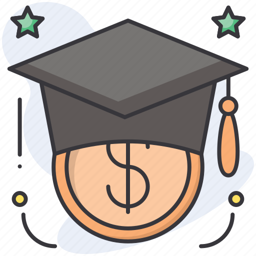 Education, investment, graduation cap, student loan, loans, dollar, college icon - Download on Iconfinder