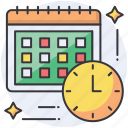 clock, manage, schedule, time, calendar, event, month, appointment, schedule icon