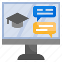 chat, study, online, education, internet, elearning