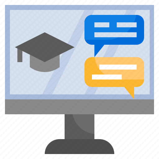 Chat, study, online, education, internet, elearning icon - Download on Iconfinder