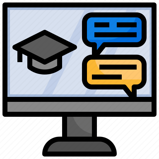 Chat, study, online, education, internet, elearning icon - Download on Iconfinder