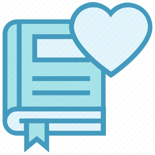 Book, education, favorite book, heart, like, ribbon icon - Download on Iconfinder